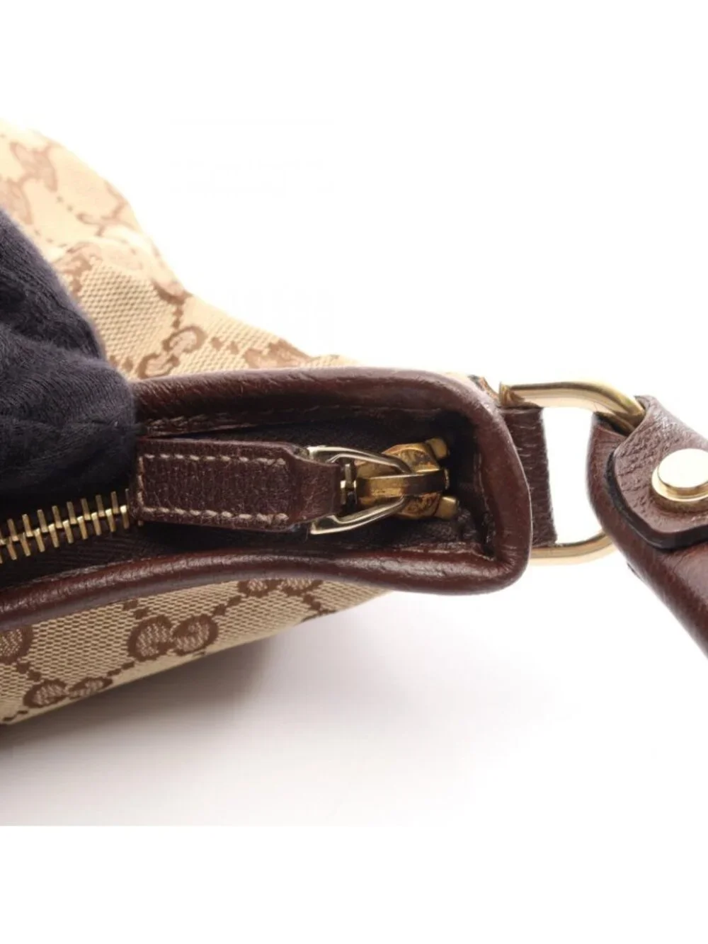 Gucci Shoulder Bag Abbey GG Canvas Beige Brown